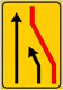 SEGNALE DI CORSIA CHIUSA (CHIUSA CORSIA DI DESTRA)