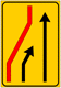 SEGNALE DI CORSIA CHIUSA (CHIUSA CORSIA DI SINISTRA)